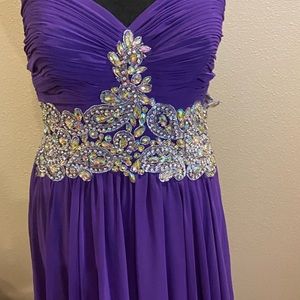 Purple Tony Bowl’s dress